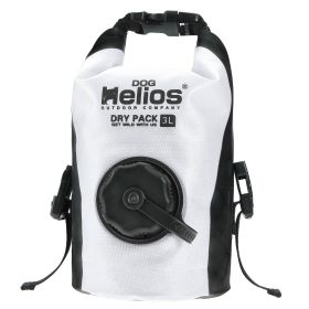 Dog Helios 'Grazer' Waterproof Outdoor Travel Dry Food Dispenser Bag - White Dog Helios 'Grazer' Waterproof Outdoor Travel Dry Food Dispenser Bag - White